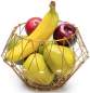 Preview: Balvi Obstkorb Vintag Gold mit Früchten